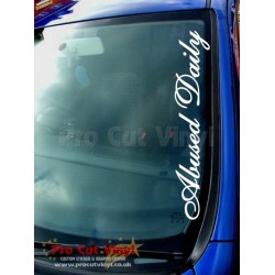 Large Windscreen Car Bumper Stickers Decal JDM EURO Scene Drift Queen Small