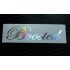 200mm x 50mm Silver Hologram Neo Mirror Chrome Car Window Bumper Sticker Decal