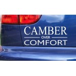 CAMBER over COMFORT Car Window Bumper Sticker Decal