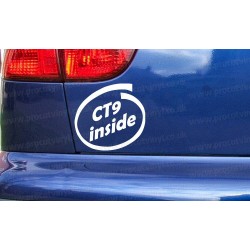 CT9 inside Car Window Bumper Sticker Decal