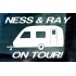 Personalised Custom Names Family on Tour Caravan Funny Novelty Vinyl Die Cut Car Window Bumper Sticker Decal