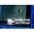 DASH CAM Recording Window Bumper Vinyl Die Cut Sticker Decal