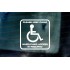 Please Keep Clear Wheelchair Access Is Required Blue Badge Holder Disabled Driver Car Vinyl Die Cut Sticker Decal Sign Notice Window Bumper 