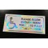Disabled Driver Please Allow Enough Room For Me To Fully Open My Door Silver Hologram Neo Mirror Chrome Car Window Bumper Sticker Decal
