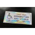 Not All Disabilities Are Visible I Have Learning Disabilities Disabled Driver Silver Hologram Neo Mirror Chrome Car Window Bumper Sticker Decal
