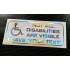 Not All Disabilities Are Visible I Have Your Custom Text Disabled Driver Silver Hologram Neo Mirror Chrome Car Window Bumper Sticker Decal