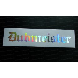 Dubmeister Silver Hologram Neo Mirror Chrome Car Window Bumper Sticker Decal