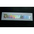 Dubmeister Silver Hologram Neo Mirror Chrome Car Window Bumper Sticker Decal