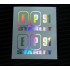 EP91 STARLET x2 Pair Silver Hologram Neo Mirror Chrome Car Window Bumper Stickers Decals