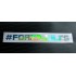 #FORZA JULES Bianchi Silver Hologram Neo Mirror Chrome Car Window Bumper Sticker Decal