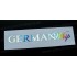 German Whip Silver Hologram Neo Mirror Chrome Car Window Bumper Sticker Decal