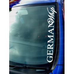 German Whip Car Window Bumper Sticker Decal ref:1
