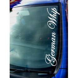 German Whip Car Window Bumper Sticker Decal ref:2