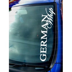 German Whip Car Window Bumper Sticker Decal ref:3