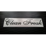 Clean Freak Glitter Metalflake Car Bumper Window Sticker Decal