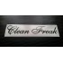 Clean Freak Glitter Metalflake Car Bumper Window Sticker Decal