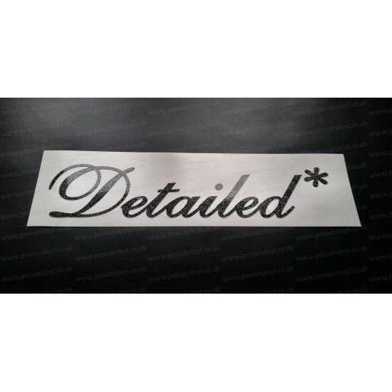 Detailed* Glitter Metalflake Car Bumper Window Sticker Decal