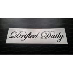 Drifed Daily Glitter Metalflake Car Bumper Window Sticker Decal