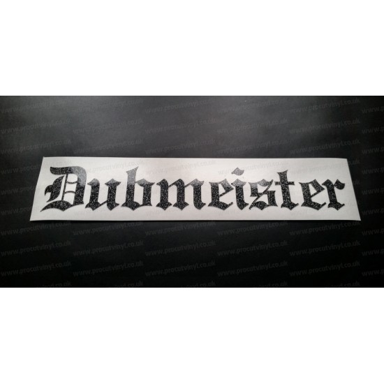 Dubmeister Glitter Metalflake Car Bumper Window Sticker Decal