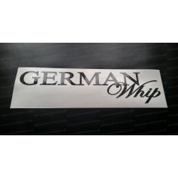 German Whip Glitter Metalflake Car Bumper Window Sticker Decal