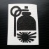 JDM Hand Grenade Glitter Metalflake Car Bumper Window Sticker Decal