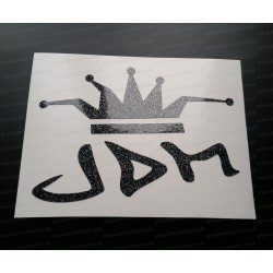 JDM KING Glitter Metalflake Car Bumper Window Sticker Decal