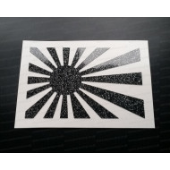 Rising Sun x1 Glitter Metalflake Car Bumper Window Sticker Decal