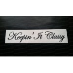 Keepin It Classy Glitter Metalflake Car Bumper Window Sticker Decal
