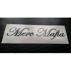 Merc Mafia Glitter Metalflake Car Bumper Window Sticker Decal