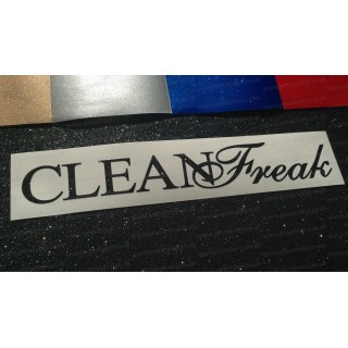 CLEAN Freak Glitter Metalflake Car Bumper Window Sticker Decal