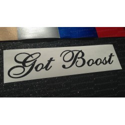 Got Boost Glitter Metalflake Car Bumper Window Sticker Decal