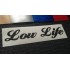 Low Life Glitter Metalflake Car Bumper Window Sticker Decal