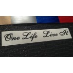 One Life Live It Glitter Metalflake Car Bumper Window Sticker Decal