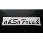 Oh So Fresh Glitter Metalflake Car Bumper Window Sticker Decal