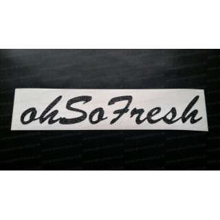 Oh So Fresh Glitter Metalflake Car Bumper Window Sticker Decal