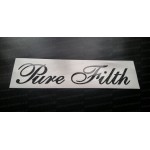 Pure Filth Glitter Metalflake Car Bumper Window Sticker Decal