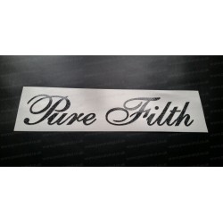 Pure Filth Glitter Metalflake Car Bumper Window Sticker Decal
