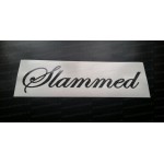 Slammed Glitter Metalflake Car Bumper Window Sticker Decal