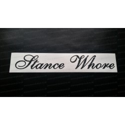 Stance Whore Glitter Metalflake Car Bumper Window Sticker Decal