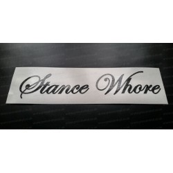 Stance Whore Glitter Metalflake Car Bumper Window Sticker Decal