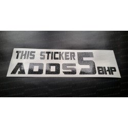 This Sticker adds BBHP Glitter Metalflake Car Bumper Window Sticker Decal