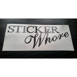 Sticker Whore Glitter Metalflake Car Bumper Window Sticker Decal