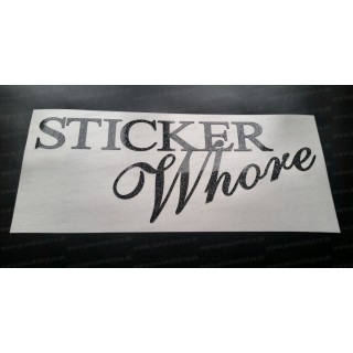 Sticker Whore Glitter Metalflake Car Bumper Window Sticker Decal