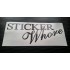 Sticker Whore Glitter Metalflake Car Bumper Window Sticker Decal