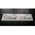 Wheel Whore Glitter Metalflake Car Bumper Window Sticker Decal
