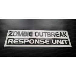 Zombie Oubreak Response Unit Glitter Metalflake Car Bumper Window Sticker Decal