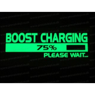 Boost Charging Small to Large Glow in the Dark Luminescent Stickers Decals x1