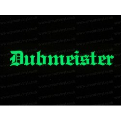 Dubmeister Small to Large Glow in the Dark Luminescent Stickers Decals x1