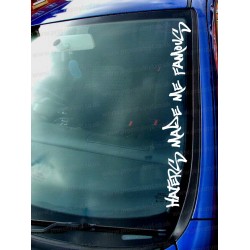 Haters Made Me Famous Funny Novelty Car Window Bumper Sticker Decal