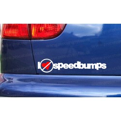 I Hate Speedbumps Funny Novelty Car Window Bumper Sticker Decal